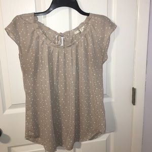 Lauren Conrad Polka Dot Blouse