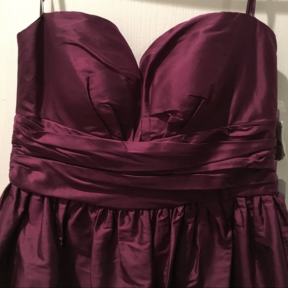 Eliza J Eggplant Strapless Party Dress - Picture 4 of 4