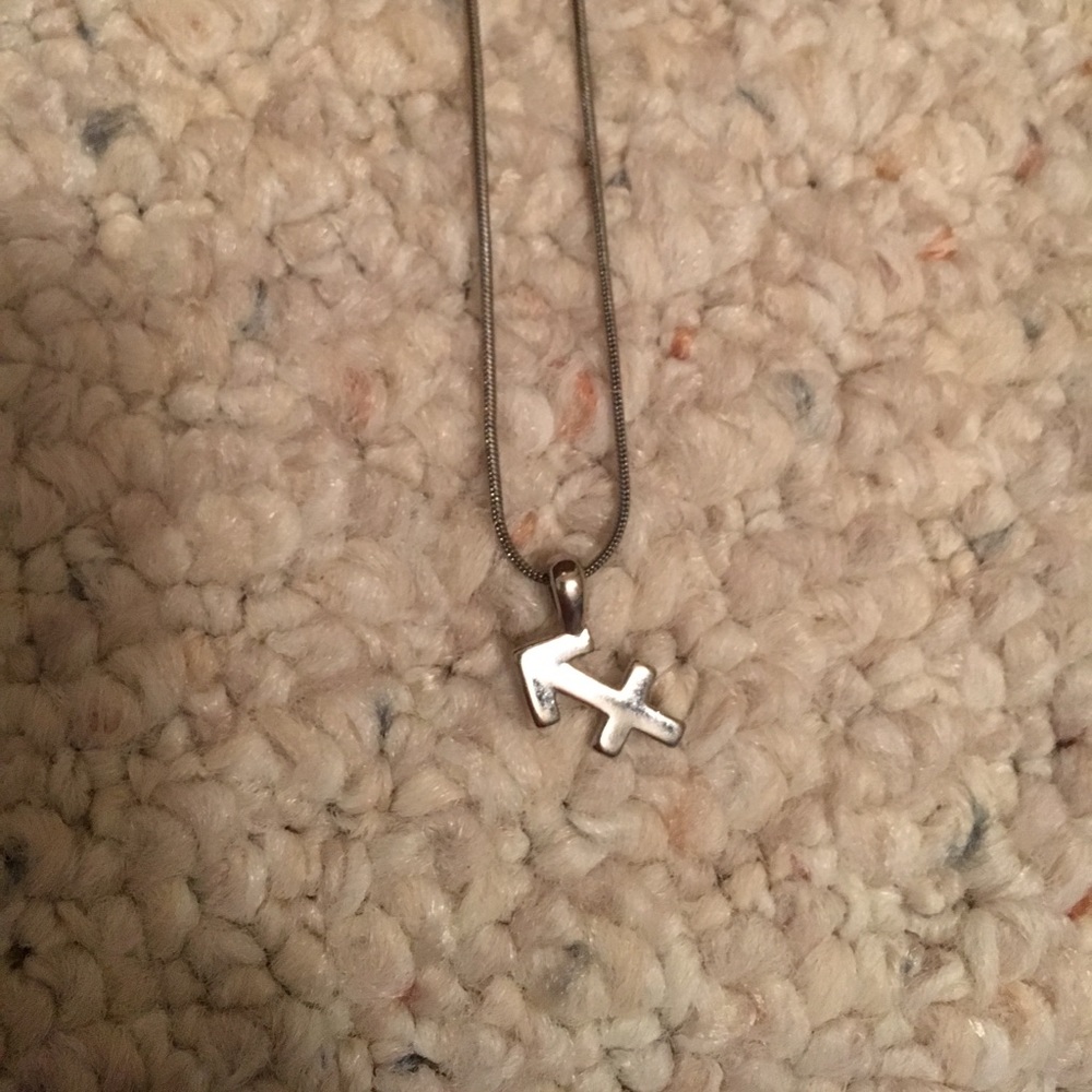 Silver Sagittarius Necklace