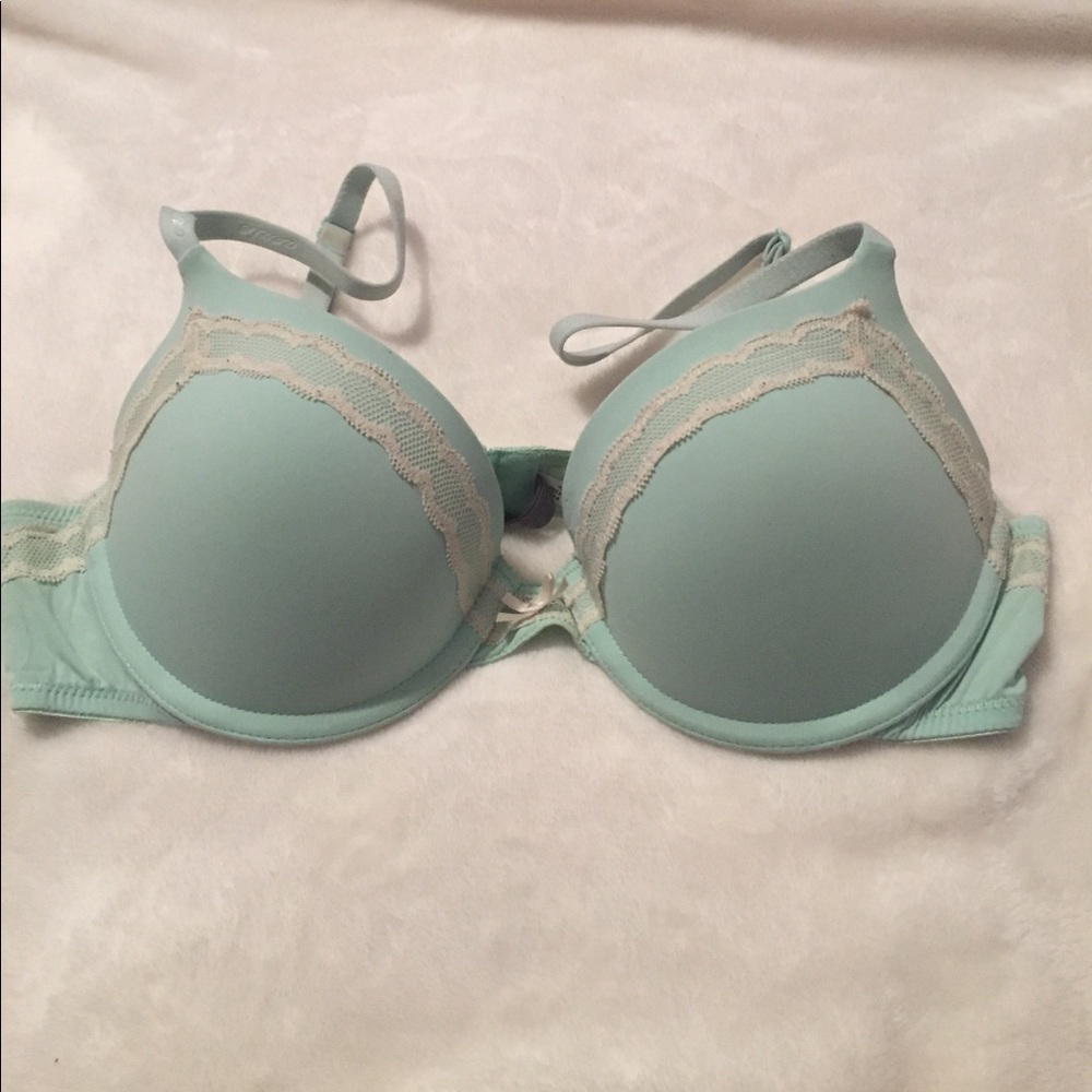 Mint green bra