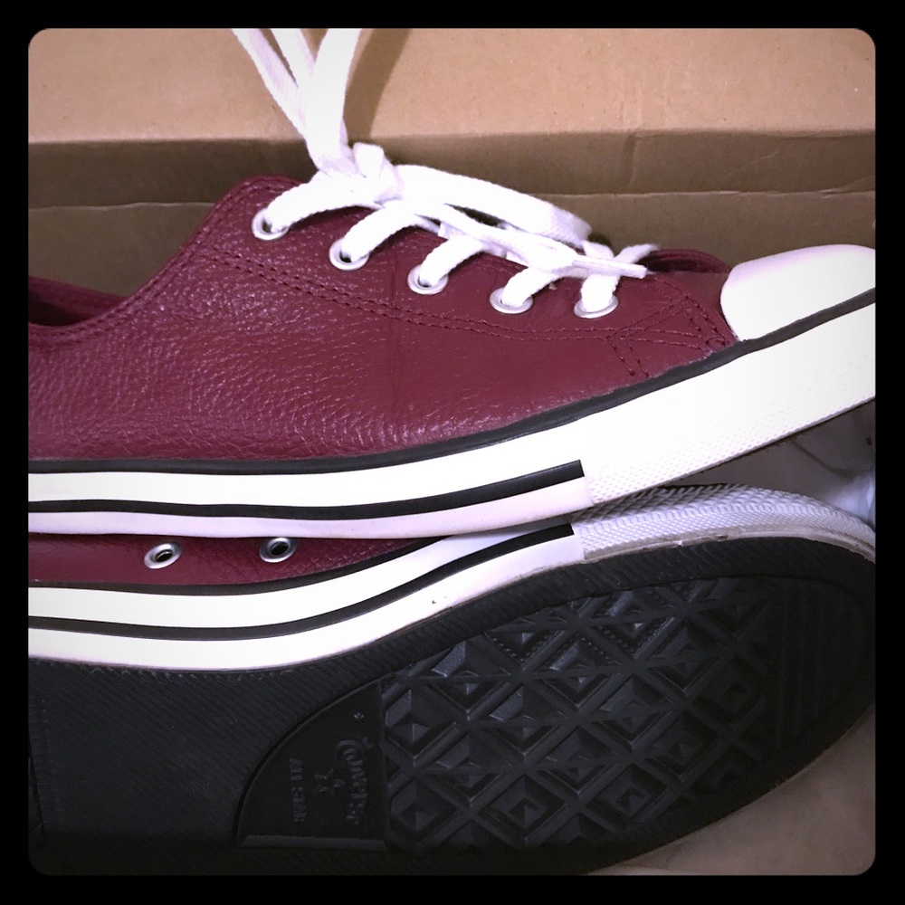 BURGUNDY CONVERSE CT DAINTY OX OXHEART SIZE:8