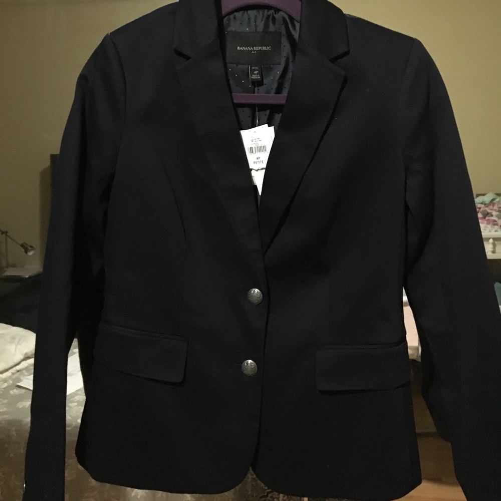 Banana Republic navy blazer 4p nwt price drop