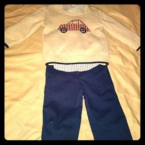 Janie and Jack 3 piece toddler outfit