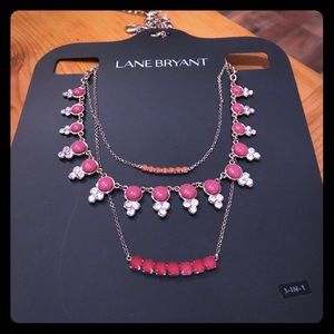 Lane Bryant Pink 3-in-1 Necklace.