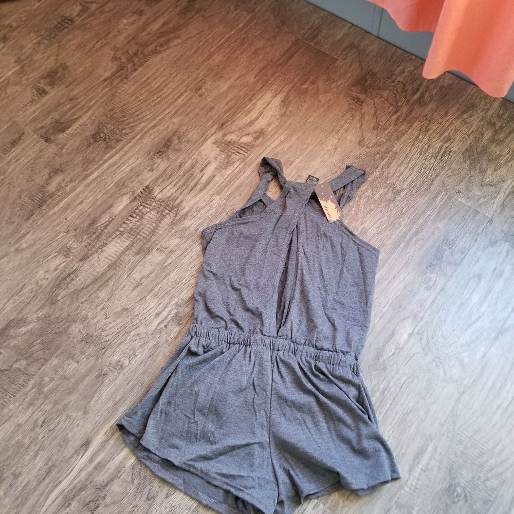 Gray Romper