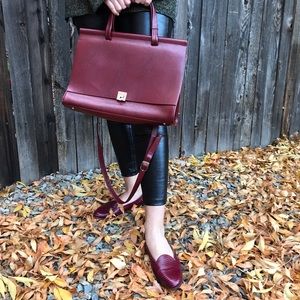 Ox Blood Messenger Bag