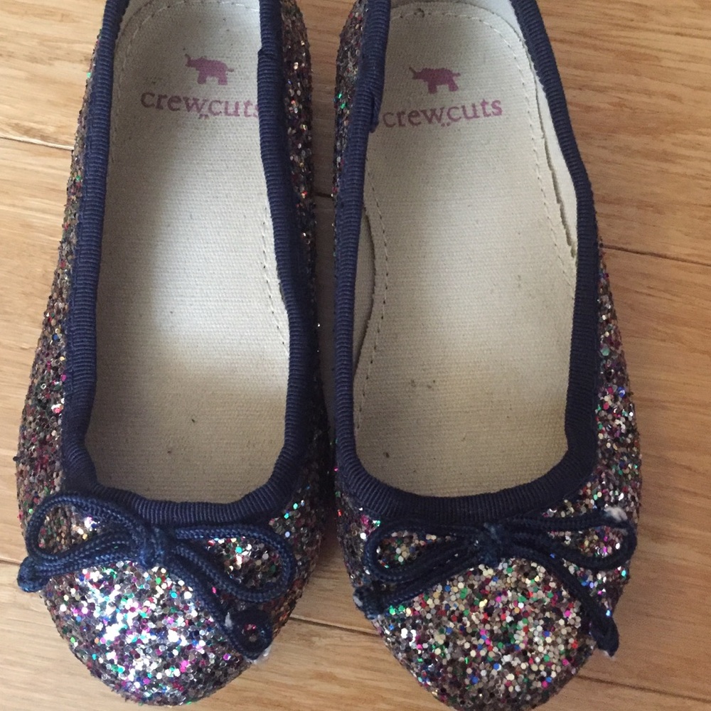 Crew Cuts Glitter Ballet Flat