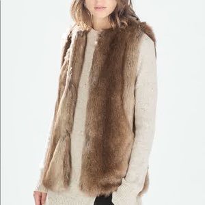 Fur vest from Zara
