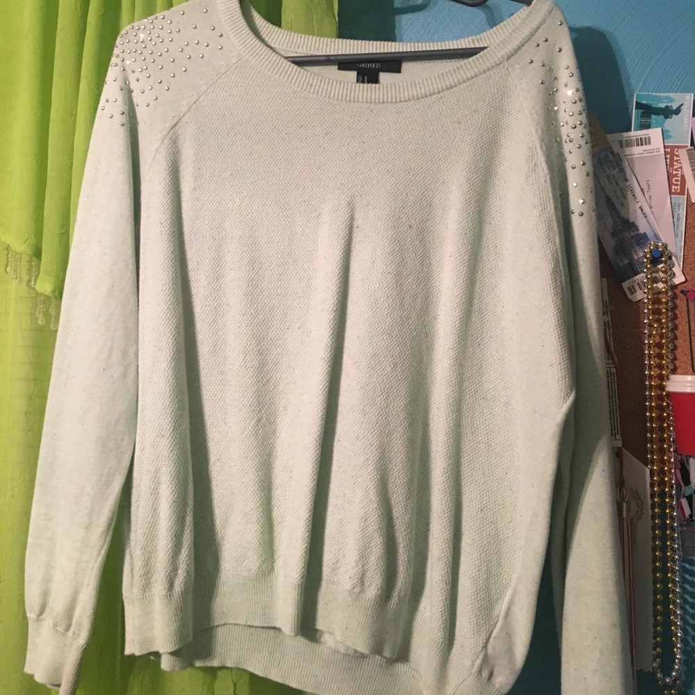 Forever 21 light green sweater
