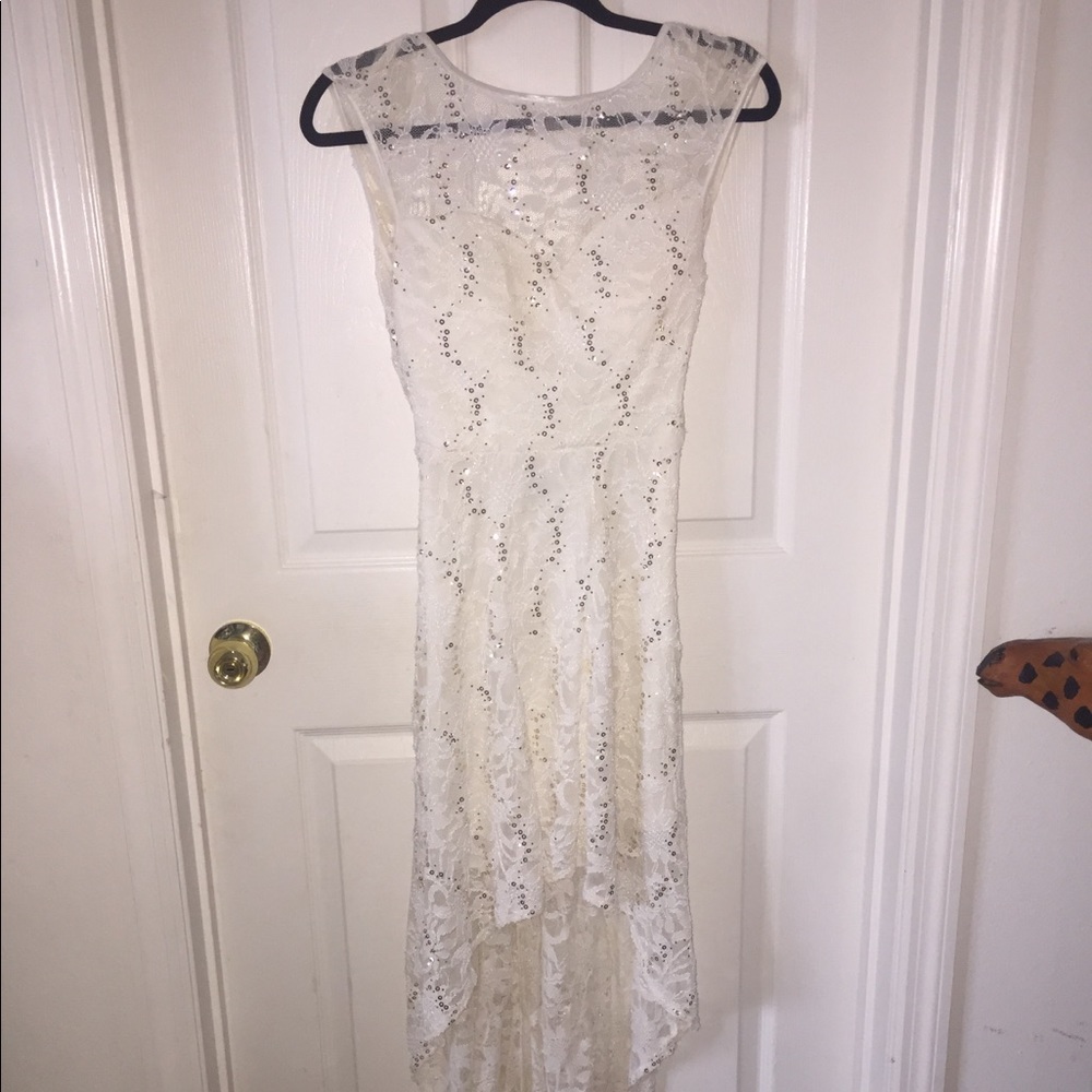 White lace Formal Dress