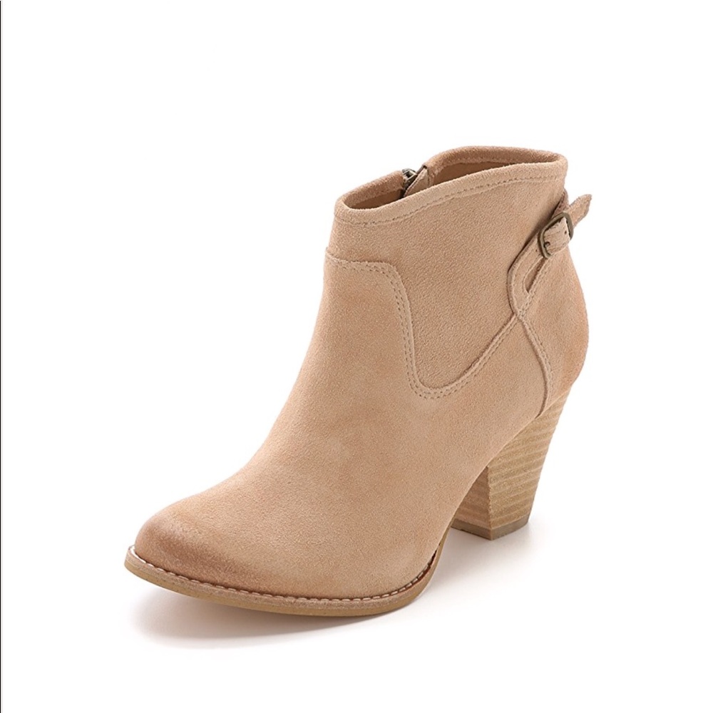 Cowhide Suede Booties - Picture 2 of 5
