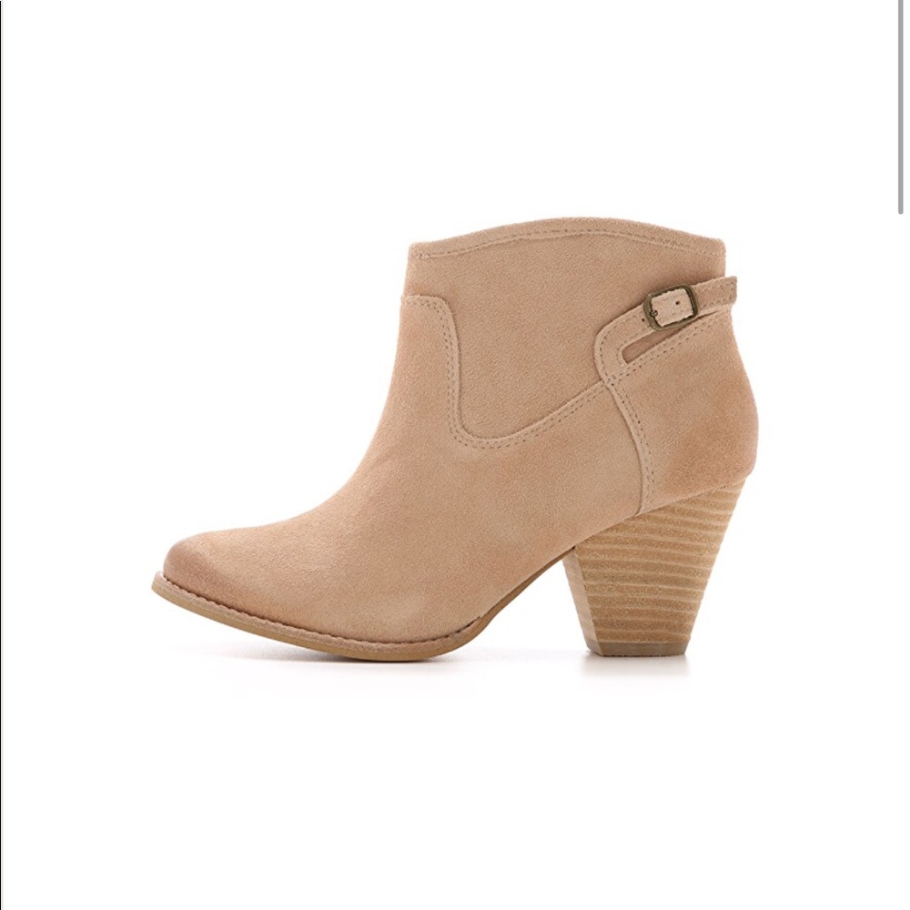 Cowhide Suede Booties - Picture 3 of 5