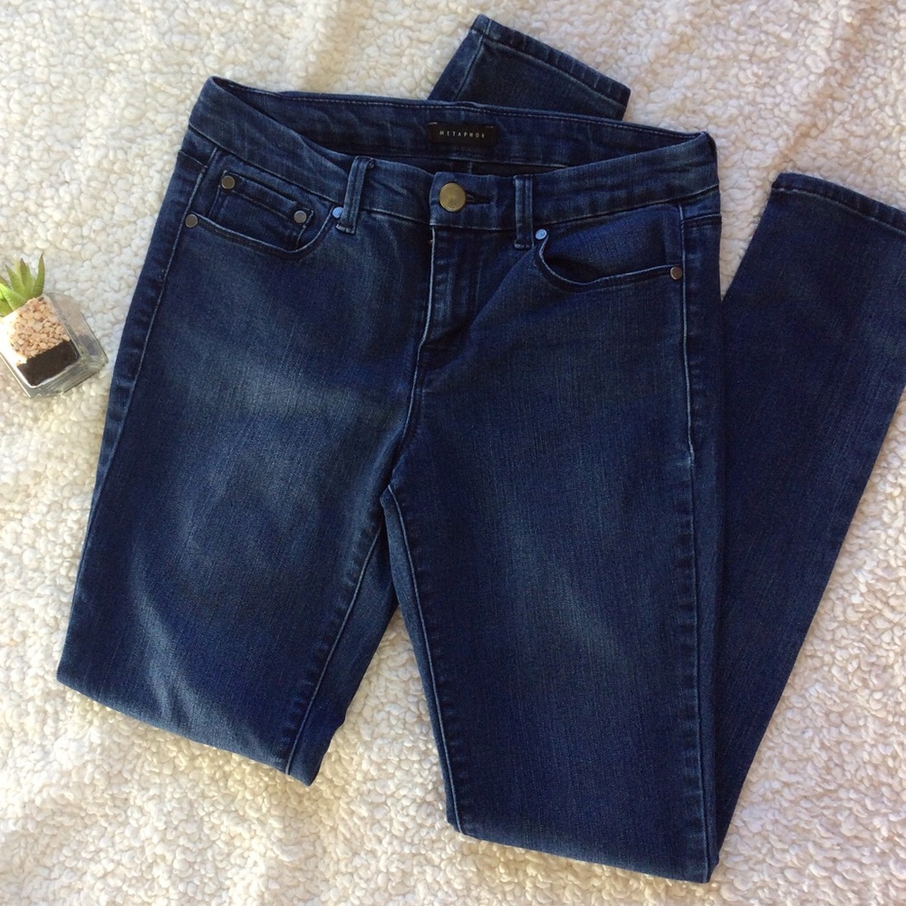 Dark Wash High-Rise Skinny Jeans