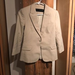 Zara Basic Nude Blazer Size XS