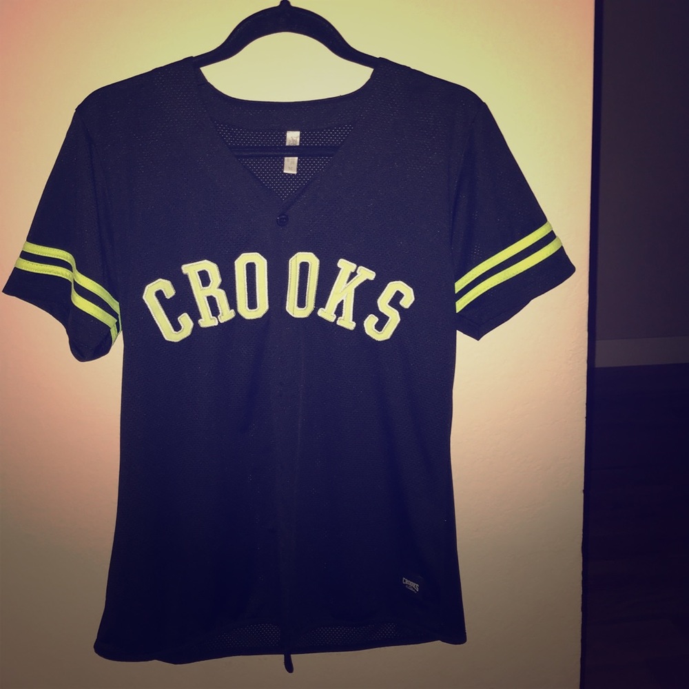 crooks & castles baseball jersey.