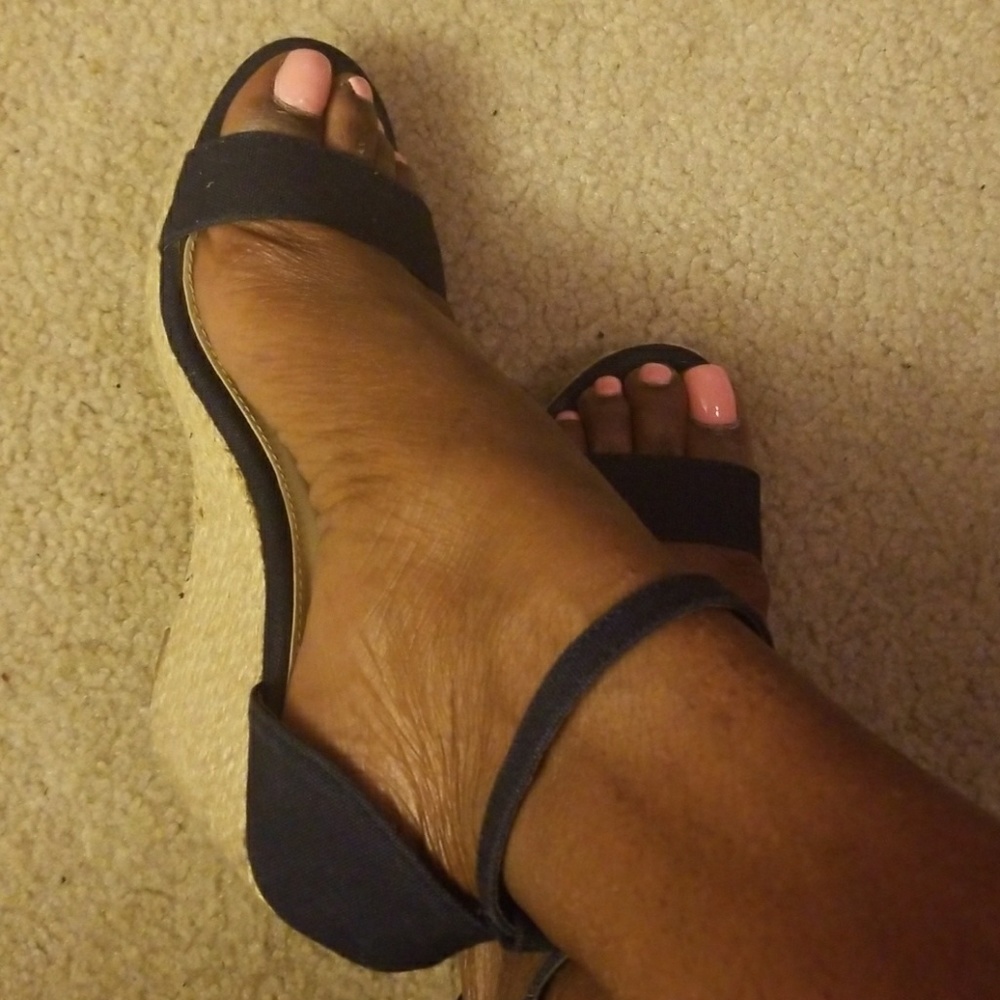 Navy Blue wedges