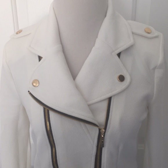 Hot! Moto Jacket in White! - Picture 3 of 6