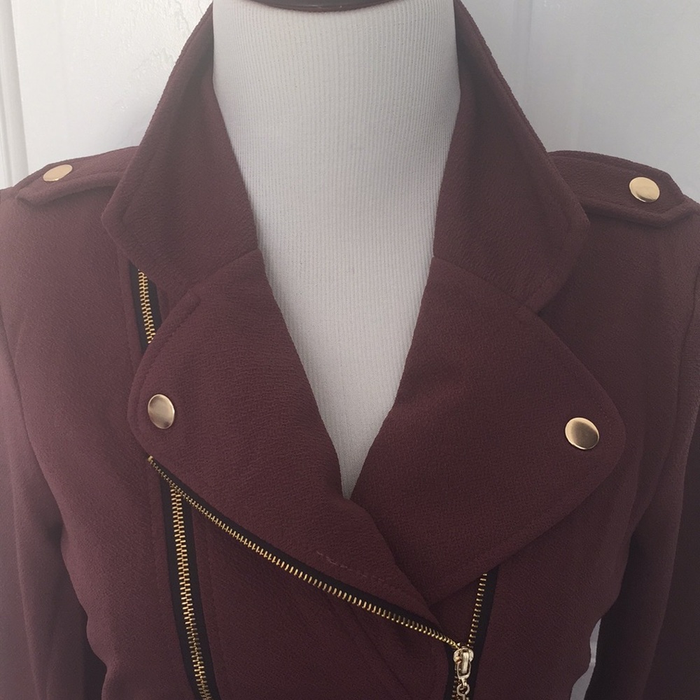 Hot! Moto Jacket in Dusty Rose! - Picture 3 of 5