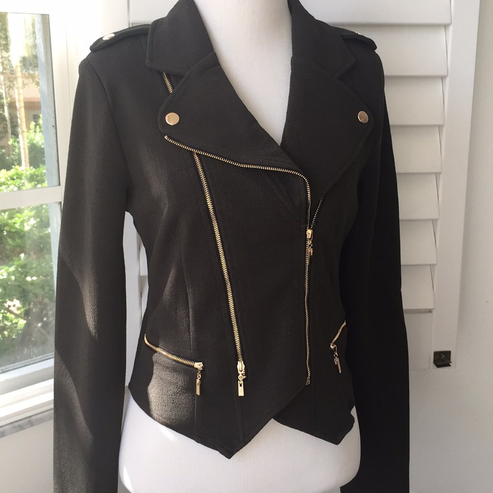 Hot! Moto Jacket in Olive! - Picture 3 of 8