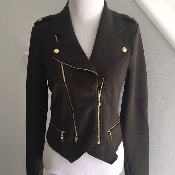 Hot! Moto Jacket in Olive! - Picture 7 of 8