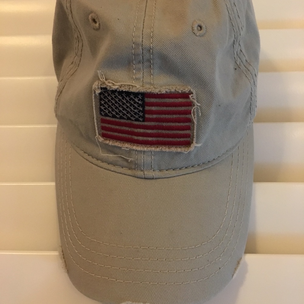 USA flag khaki cap