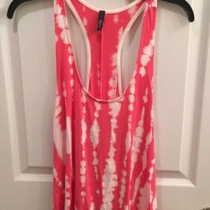 Pink tie dye tank