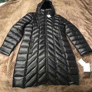 Calvin Klein LONG , packable, down jacket Nwt L