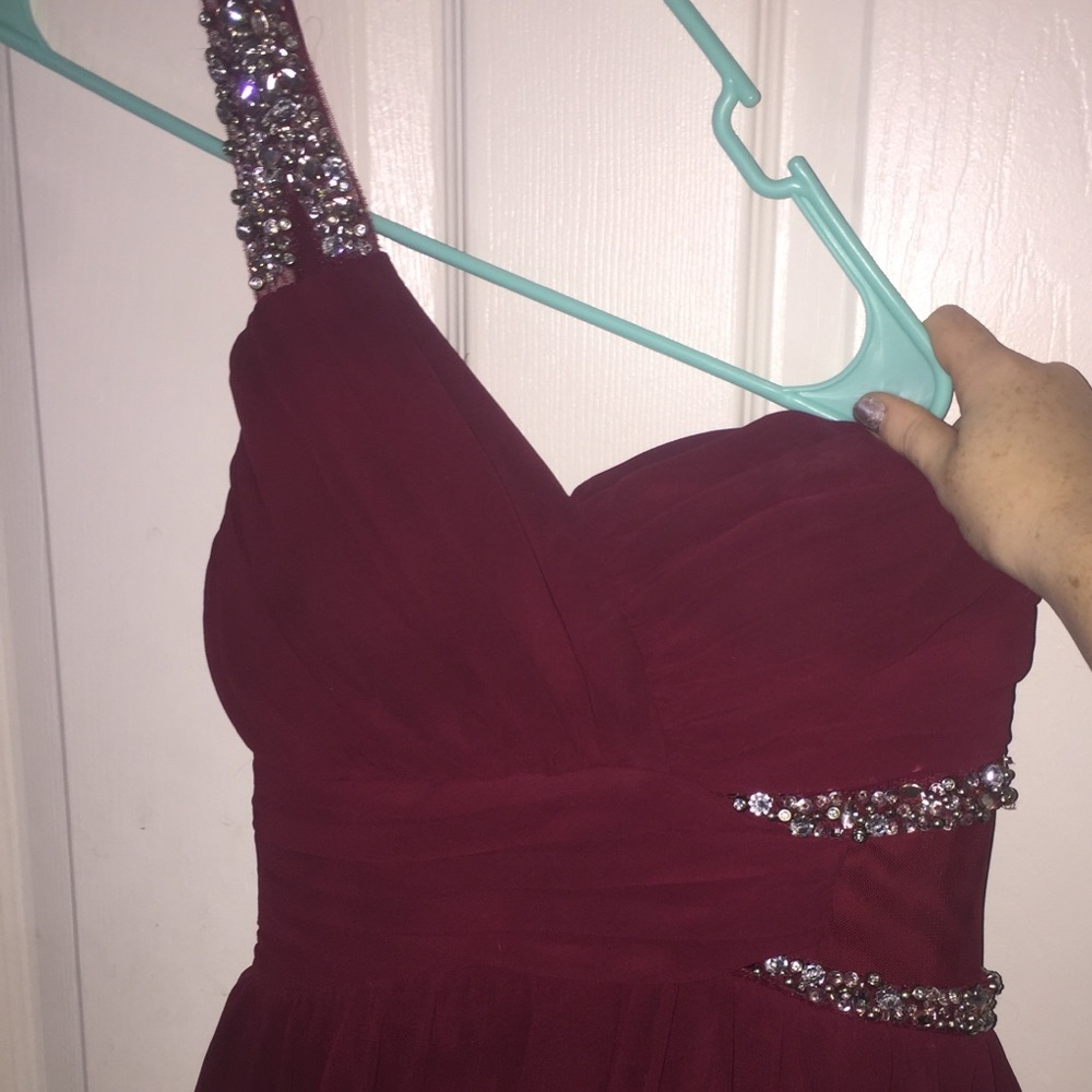 Burgundy Homecoming Dress