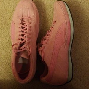 Pink Suede Puma Sneakers