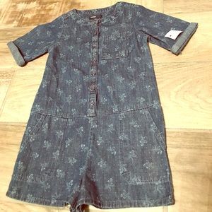 Denim romper
