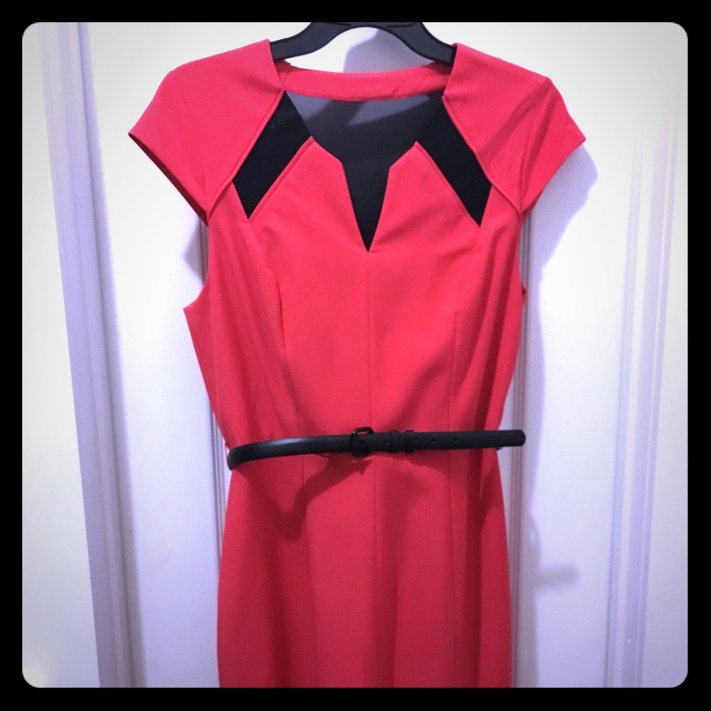 Jessica Simpson coral dress