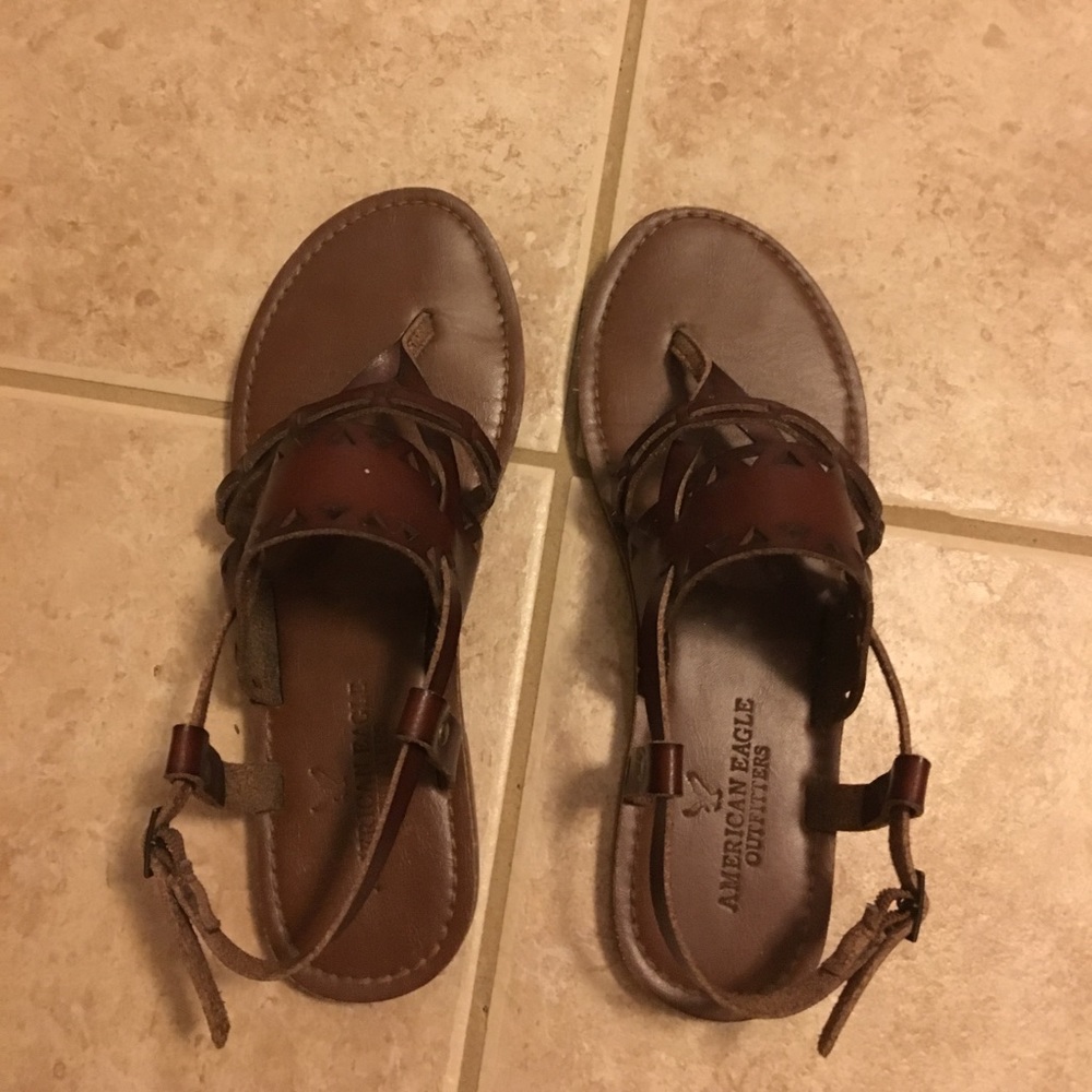 Dark brown sandals