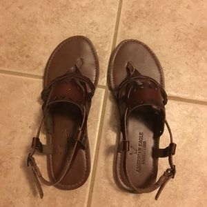 Dark brown sandals