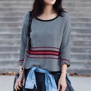 NWOT Rag & Bone ‘Dawn’ Stripe Wool Blend Pullover