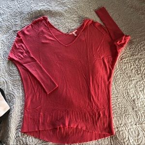 Victoria’s Secret off the shoulder sweater.