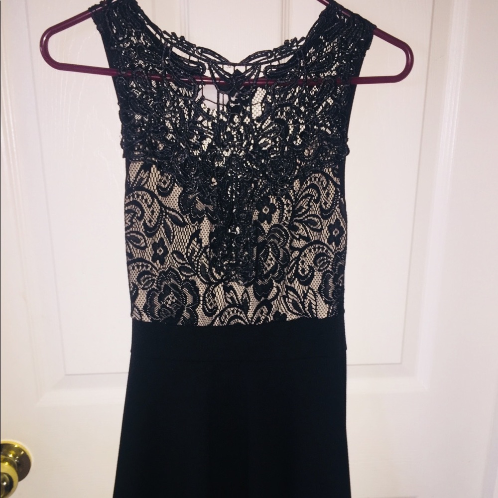 Black lace Skater skirt