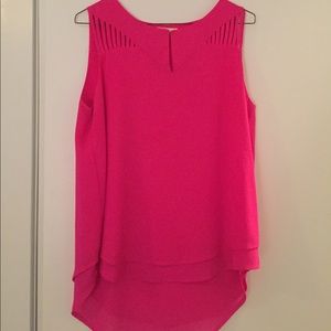 Hot pink sleeveless top