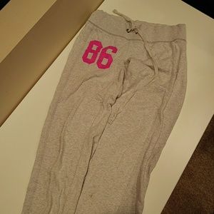 Pink sweat pants