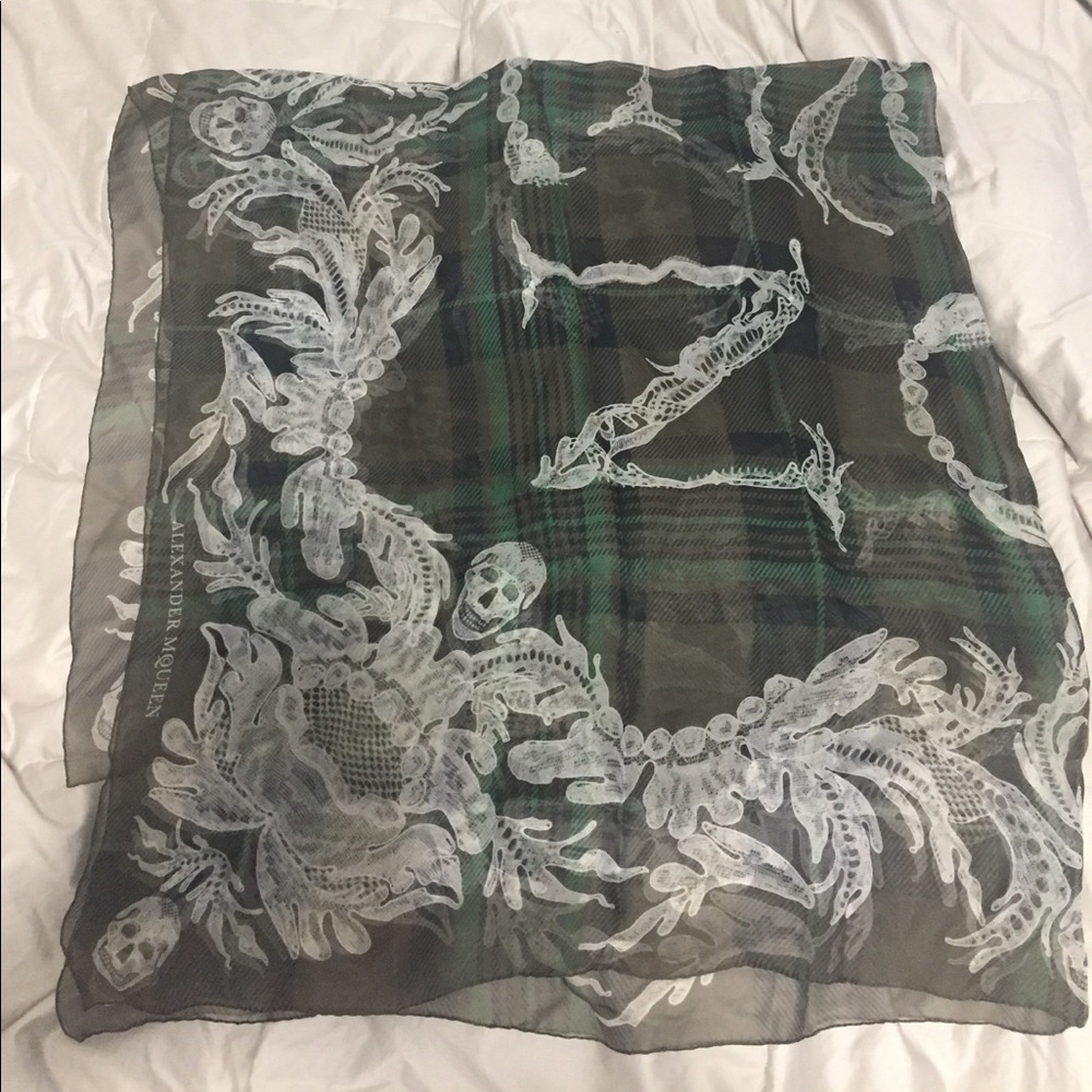 Alexander McQueen plaid scarf