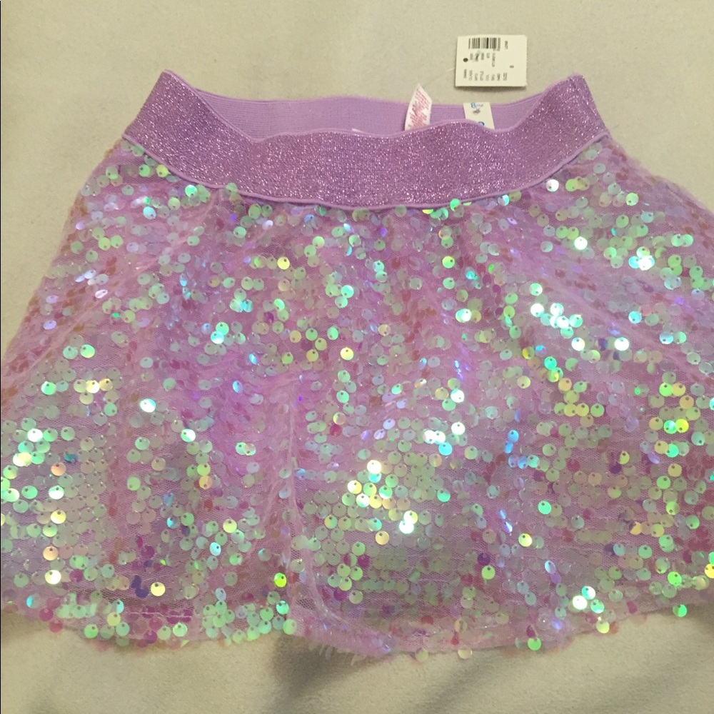 Girls Lilac sequin skirt from Justice