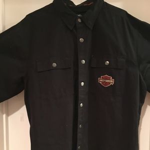 Harley Davidson Long Sleeve Shirt Jacket