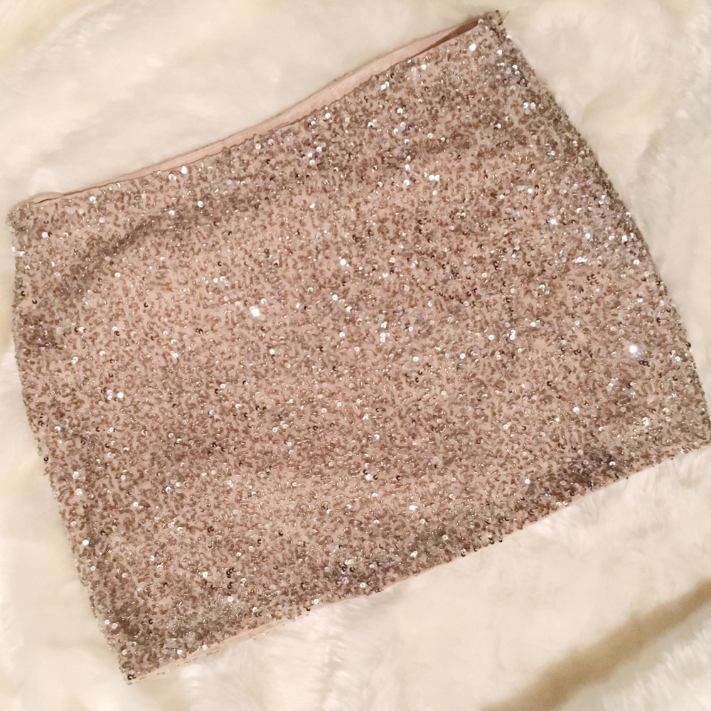 Haute Hippie Beaded Party Skirt Size M