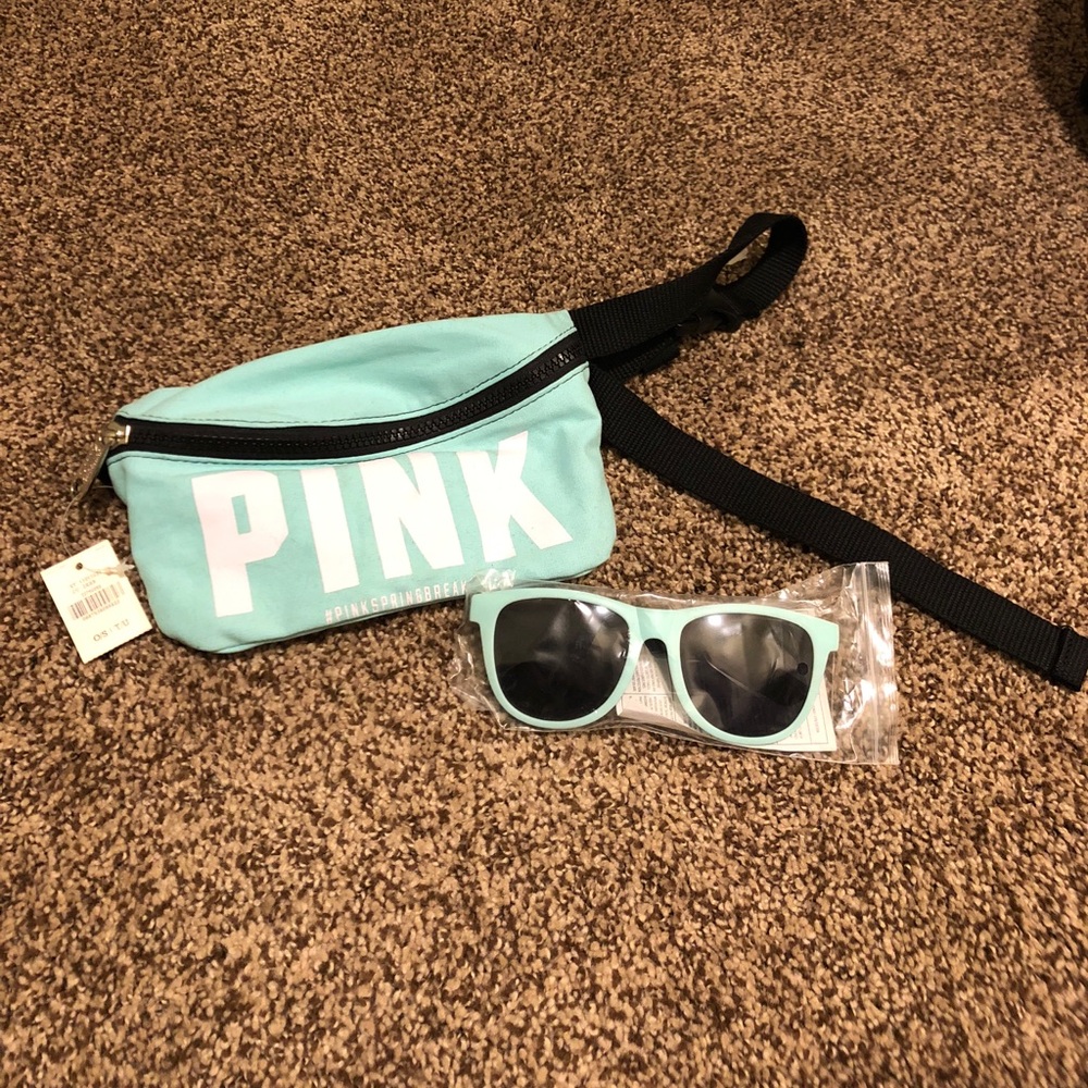 PINK fanny pack and sunglasses SOLD ON OTHER SITE