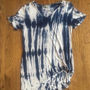 Tryst tie dye v-neck tee shirt