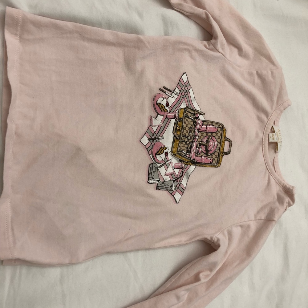 gucci kids girls long sleeve shirt
