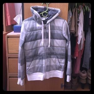 Lined Zip Up Sweatshirt