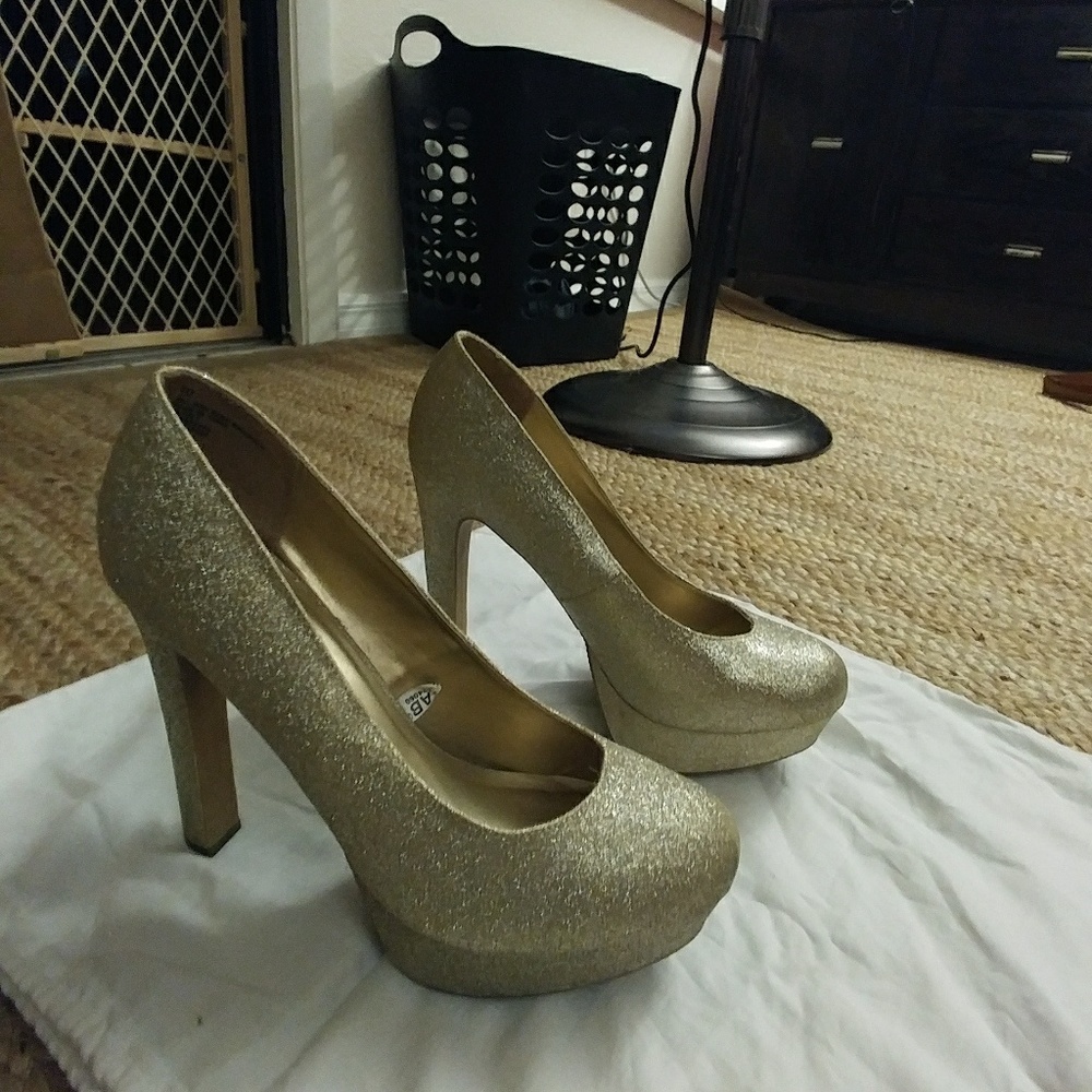 Gold heels