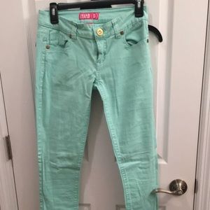 Mint skinny jeans