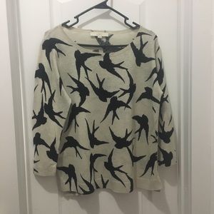 Ann Taylor Loft birds sweater