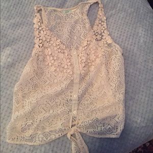 Lace crop top
